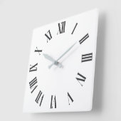 Elegant Roman Numerals Clock Face Design スクエア壁時計 (傾斜)