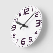 Elegant Roman Numerals Clock Face Design ラウンド壁時計 (傾斜)