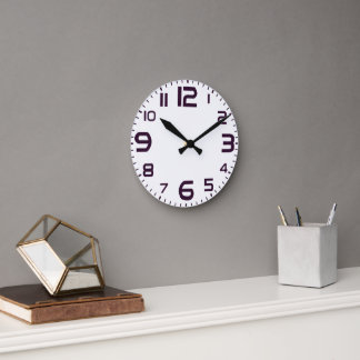 Elegant Roman Numerals Clock Face Design ラウンド壁時計