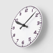 Elegant Roman Numerals Clock Face Design ラウンド壁時計 (傾斜)