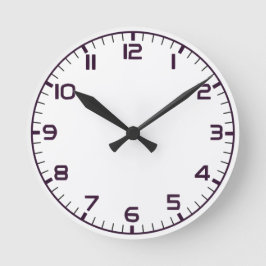 Elegant Roman Numerals Clock Face Design ラウンド壁時計