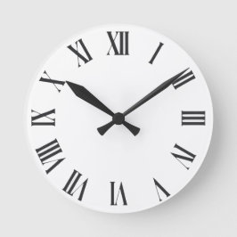 Elegant Roman Numerals Clock Face Design ラウンド壁時計