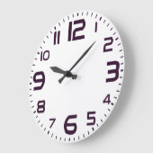 Elegant Roman Numerals Clock Face Design ラージ壁時計 (傾斜)