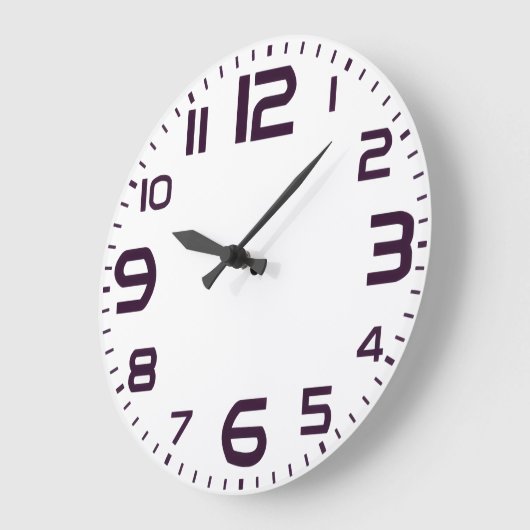 Elegant Roman Numerals Clock Face Design ラージ壁時計 (傾斜)