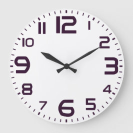 Elegant Roman Numerals Clock Face Design ラージ壁時計