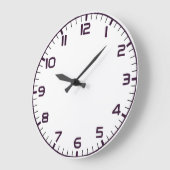 Elegant Roman Numerals Clock Face Design ラージ壁時計 (傾斜)