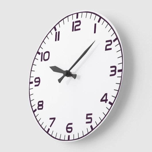 Elegant Roman Numerals Clock Face Design ラージ壁時計 (傾斜)