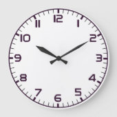 Elegant Roman Numerals Clock Face Design ラージ壁時計 (正面)