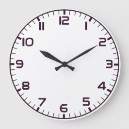 Elegant Roman Numerals Clock Face Design ラージ壁時計