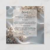 Elegant romantic babys breath floral wedding エンクロージャーカード (正面)