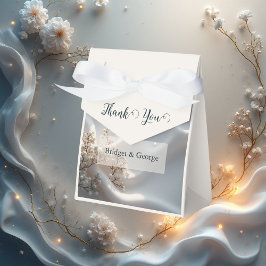 Elegant romantic babys breath floral wedding フェイバーボックス