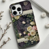 Elegant Romantic Blooms & Lace Ephemera Case-Mate iPhoneケース