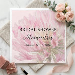 Elegant Romantic Blush Pink Floral Bridal Shower スタンダードカクテルナプキン<br><div class="desc">Picture your event styled with Elegant Romantic Blush Pink Floral Bridal Shower pieces designed to match effortlessly. From decorations to small details,  the soft blush watercolor florals create a cohesive,  elegant look that feels romantic,  easy,  and beautifully put together.</div>