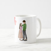Elegant Romantic Couple Mug コーヒーマグカップ (正面右)