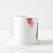 Elegant Romantic Couple Mug コーヒーマグカップ (正面左)