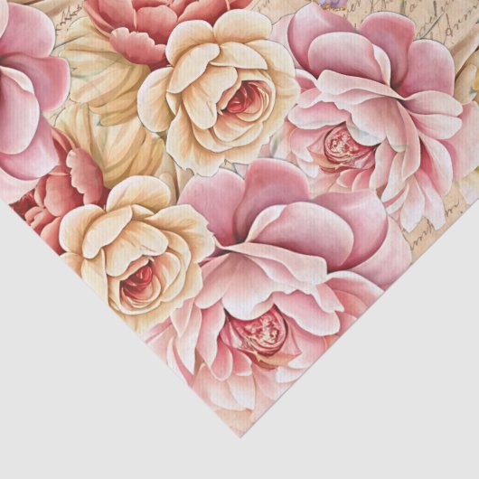 Elegant Romantic Florals & Butterflies Decoupage 薄葉紙 (詳細)