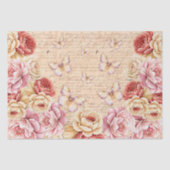Elegant Romantic Florals & Butterflies Decoupage 薄葉紙 (正面)