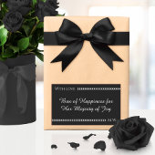 Elegant Romantic Gift Wrap 長方形シール
