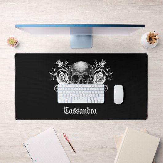 Elegant, Romantic Goth Personalized  デスクマット (オフィス1)