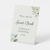 Elegant Romantic Guest Book 台座サイン (正面)