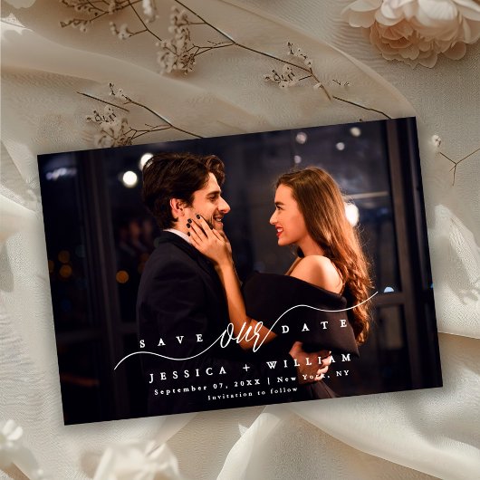 Elegant Romantic Photo | Modern  セーブザデート