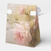 Elegant Romantic Roses Wedding Favor Boxes フェイバーボックス (裏面サイド)