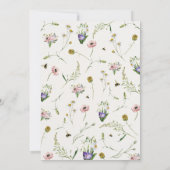 Elegant Romantic Spring Wildflower Wedding 招待状 (裏面)