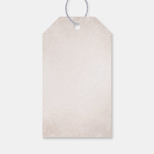 Elegant Romantic Vineyard Rustic Wedding ギフトタグ (裏面)