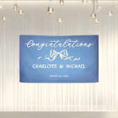 Elegant Romantic Wedding Congratulations 横断幕