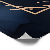 Elegant rose arrangement with golden foliage  ポスター (角)