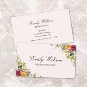 Elegant Rose Flowers Floral Botanical 名刺