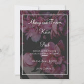 Elegant Rose Flowers Wedding invitation 招待状 (正面)
