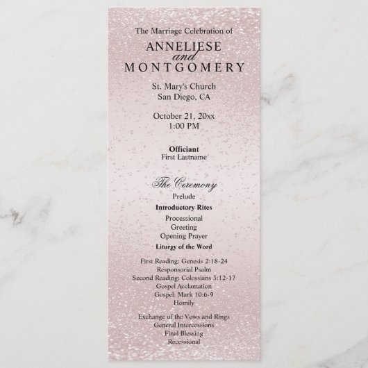 Elegant Rose Glitter  -  Program プログラム (正面)