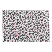 Elegant Rose Gold Black Leopard Pattern 枕カバー (裏面-右)