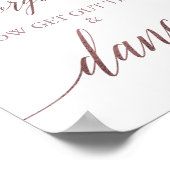 Elegant Rose Gold Calligraphy You Look Gorgeous ポスター (角)
