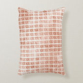 Elegant, Rose Gold Checkered Pattern アクセントクッション (正面(垂直))