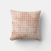 Elegant, Rose Gold Checkered Pattern クッション (正面)