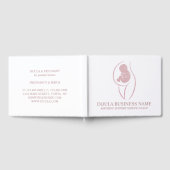 Elegant Rose Gold Doula Business Client ゲストブック (全面)