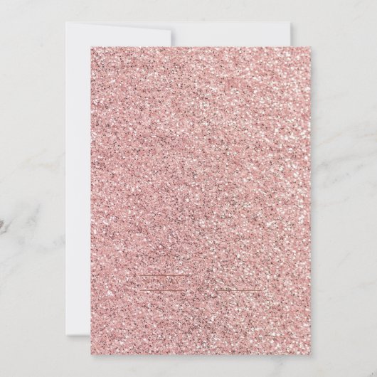 Elegant Rose Gold Glitter Joint Birthday 招待状 (裏面)
