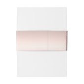 Elegant Rose Gold Glitter Script  招待状ベリーバンド (裏面例)