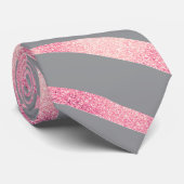 Elegant Rose Gold Glitter Zebra Gray Animal Print ネクタイ (ロール)
