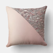 Elegant Rose Gold Monogram クッション (裏面)