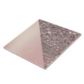 Elegant Rose Gold Monogram タイル (側面)