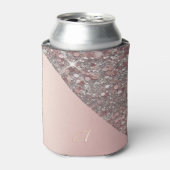 Elegant Rose Gold Monogram 缶クーラー (缶正面)