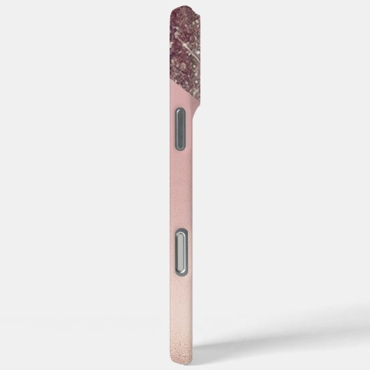 Elegant Rose Gold Monogram Case-Mate iPhoneケース (裏面 / 右)