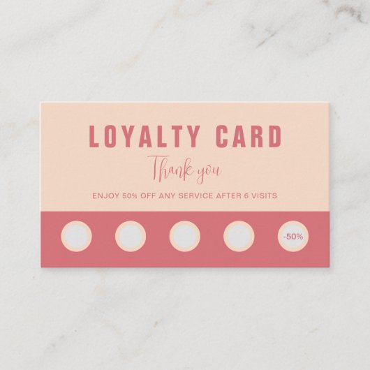 Elegant Rose & Ivory Beauty Loyalty & Rewards Card ロイヤリティカード (正面)