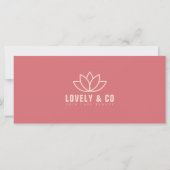 Elegant Rose & Ivory Business Gift Certificate (裏面)