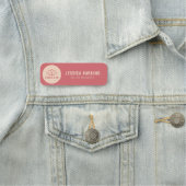 Elegant Rose & Ivory Salon Business Magnetic 名札 (インサイチュ)