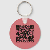 Elegant Rose & Ivory Salon Business Promotional  キーホルダー (裏面)