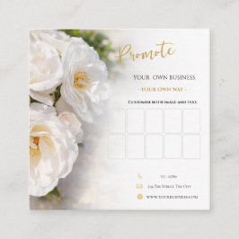 Elegant Rose Loyalty Business Card  ロイヤリティカード